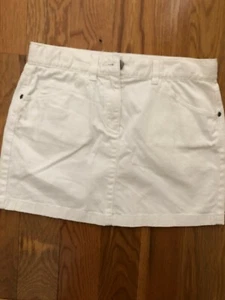 Crewcuts White Jean Skirt – Girls Size 14 - EUC - Picture 1 of 3