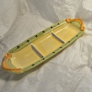 12 inch Divided Tidbit 3 Part Pistoulet by Pfaltzgraff Designed by Jana Kolpen - Picture 1 of 4