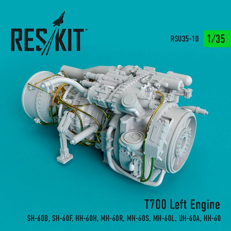 1/35 T700 Left Engine for Kitty Hawk/Academy SH-60B/F/HH-60/H/MH-60R/S/L/UH-60A - Bild 1 von 1