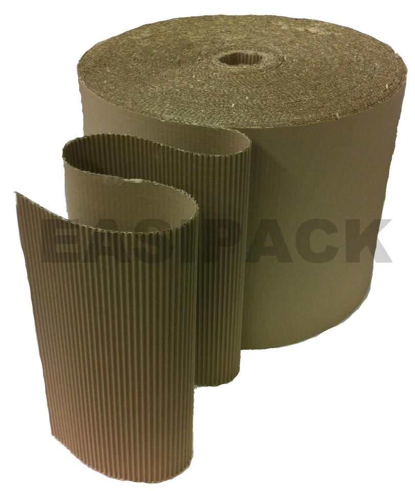 EASIPACK 300mm width 75m length Corrugated Paper Cardboard Roll