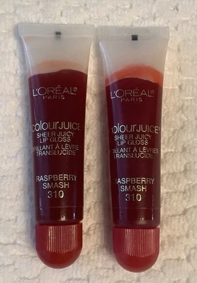 2 X L’Oreal Color Juice Puro Jugoso Brillo Labial Raspberry Smash 310 Foto 1 de 3