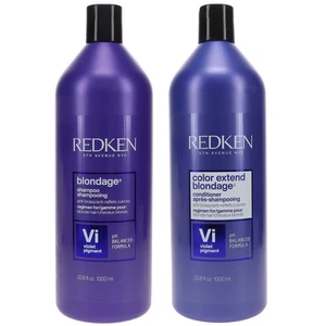 Redken Blondage Color Depositing Purple Shampoo 33.8 oz & Color Extend Blondage - Picture 1 of 8