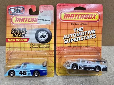 Matchbox MB66 Sauber Group "C" Racer Blue #48 & White #61 from 1987 - Image 1 of 2