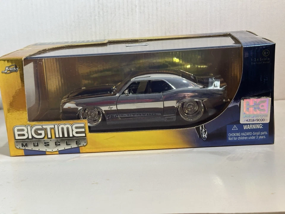 JADA 1967 SHELBY GT500 1:24 CHROME LIMITED 4359 / 7500 IN HARD ACRYLIC BOX #67 - Image 1 of 4