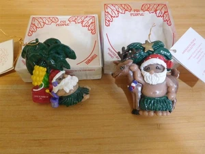 "The Poi People" Hawaii Christbaumschmuck - 2er Set - Kostenloser Versand - Bild 1 von 2