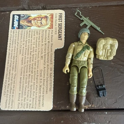 Duke V1 100% Complete G.I. Joe 1983 Hasbro Vintage Action Figure w/ file card - Image 1 of 2
