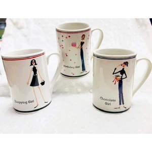 The Girls, The T Company Santa Barbara, Set (3) Designer 12 Unzen Kaffeetassen - Bild 1 von 7