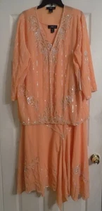 NEW Women's Dressy Midnight Velvet 2 Piece Dress With Removable Jacket Size 2X - Picture 1 of 9