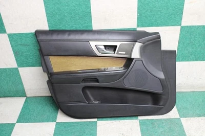 09-11 Jaguar XF Black Woodgrain Front Driver Side Left LH Door Trim Panel OEM OE - Imagem 1 de 4