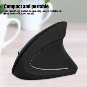 2.4Ghz Optical 1600Dpi Wireless Ergonomic Vertical Gaming Mouse Non Delay Fo ND - Picture 1 of 12