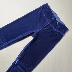 Athleta Girl Size XL High Rise Chit Chat Velvet Tight Blue 984541 - Picture 1 of 8
