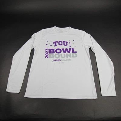TCU Horned Frogs Vapor Long Sleeve Shirt Men's Light Gray New - Image 1 of 4