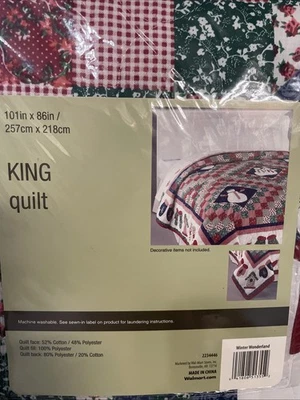 King size Quilt Winter Wonderland - Image 1 of 4