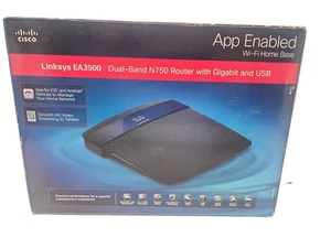 Cisco Linksys EA3500 Dual Band N750 Router With Gigabit And USB App Enabled - Picture 1 of 10