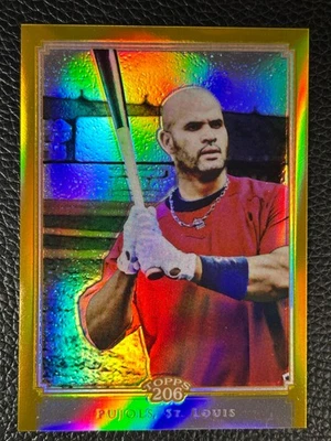 2010 Topps 206 Gold Refractor #TC42 Albert Pujols /50  - Image 1 of 2