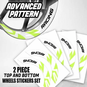 Pegatinas de rueda S09W verde claro 2 PIEZAS para Z1000 07 08 09 10 11 12 13 14 15 16 - Imagen 1 de 7