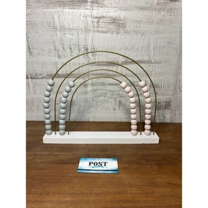 Pastel Pink And Gray Rainbow Abacus - Picture 1 of 4