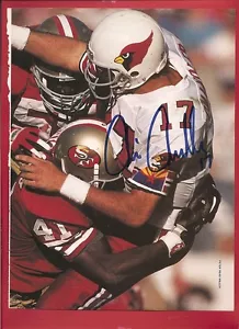 CHRIS CHANDLER Auto/Signed Football Photo CARDINALS - Picture 1 of 1