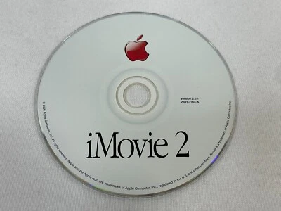 Vintage 2000 Apple iMovie 2 CD-ROM Macintosh Mac DISC ONLY Version 2.0.1 - Image 1 of 4