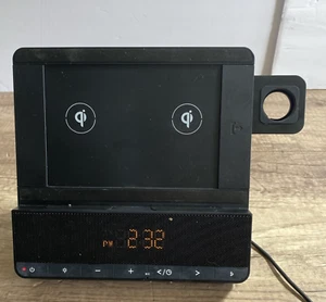 Monster Clock MNTRIO TRIO Multi Qi Charger Speaker Watch WORKS GREAT - Zdjęcie 1 z 11
