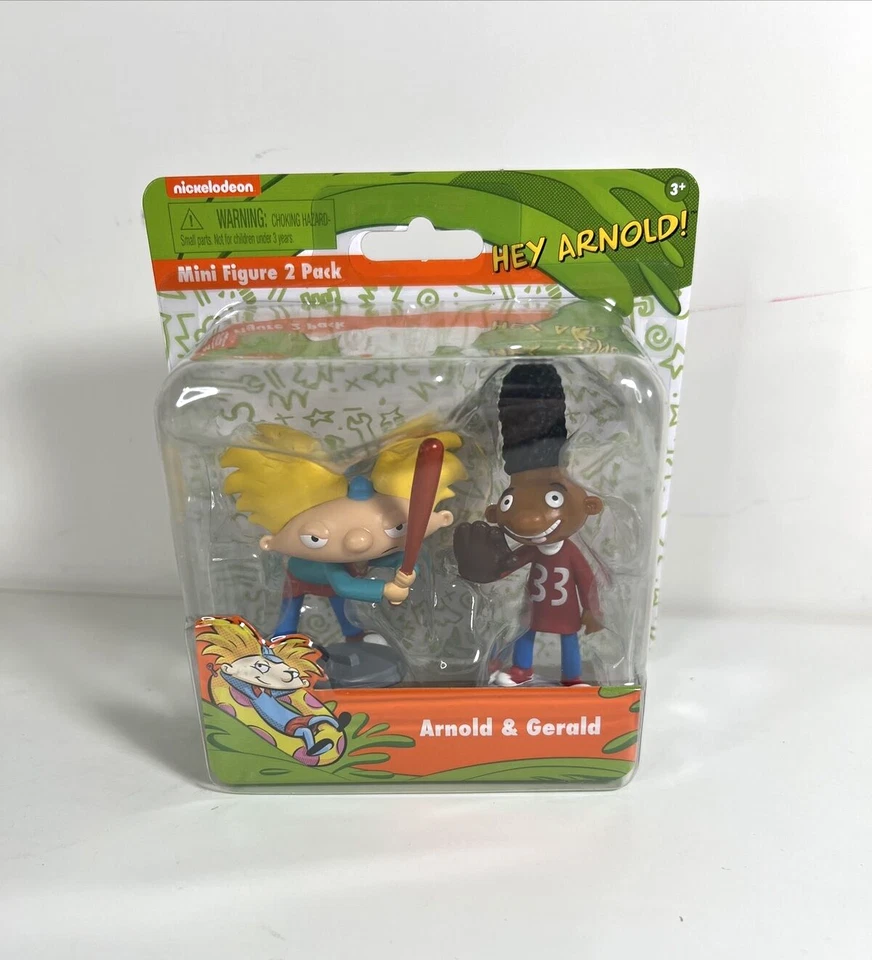 Mini figuras retro Nickelodeon paquete de 2 figuras Hey Arnold Just Play y Gerald NUEVO Foto 1 de 4
