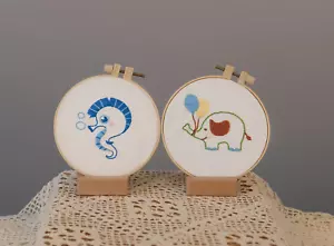 Level1 Hand Embroidery Kit for Beginners Starters,Not Cross Stitch, 2 Cute Patte - Picture 1 of 7