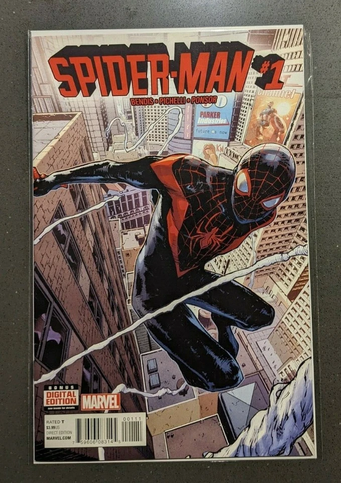 Spider-Man #1 2016 Bendis Pichelli Miles Morales series MARVEL COMIC NEW - Image 1 of 1