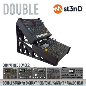 DOPPELSTÄNDER für ELEKTRON Digitakt / Digitone / Syntakt / Analog Heat Mk1 & Mk2 - Bild 1 von 10