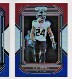 2022 Panini Prizm Red/White/Blue Prizm A.J. Terrell Falcons A-1230 - Picture 1 of 2