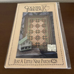 Country Threads Quilt Kit-“Just A Little Nine Patch” #228, Nine Patch Quilt, New - Picture 1 of 2