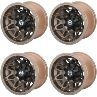 4 ATV/UTV Wheels Set 14in Moose 416X Bronze 4/137 4+3 CAN - Image 1 of 4