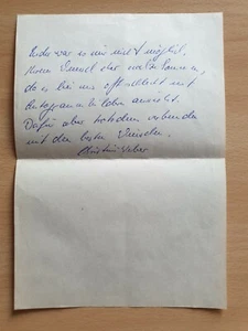 Autógrafo de la RDA ¿Christine o Christin Weber 1977?????? ¿Quién era o es?? - Imagen 1 de 2
