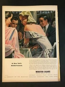 1948 Webster Zigarren - Waldolf-Astoria Ad - Bild 1 von 1