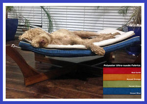 CLEARANCE Paws A While Pet Bed, Stain Resistant Suede Fabric, 5 COLOURS - Medium