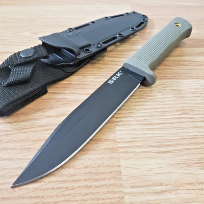 Cuchillo fijo Cold Steel SRK 6" SK-5 hoja de acero al carbono mango Dark Earth Kray-Ex Foto 1 de 4