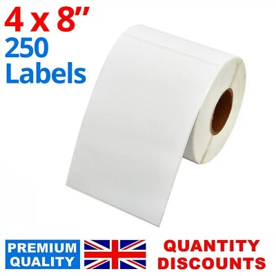 AVARTEK ROYAL MAIL ETIKETTEN KOMPATIBEL 4X8" 100x203MM THERMODIREKT für ZEBRA DRUCKER