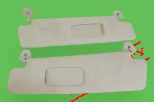 04-2008 Chrysler Crossfire Right Left Interior Sun Visor Sunvisor Mirror Pair 2 - Foto 1 di 10
