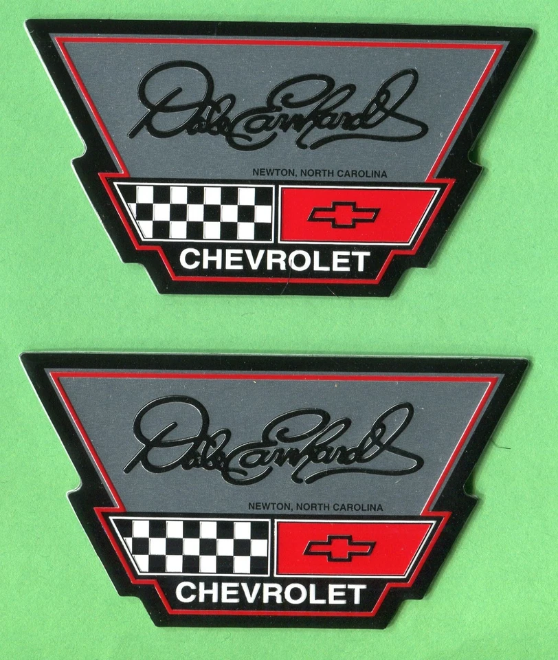 (2) EMBLEMAS DE CONCESIONARIO CHEVROLET CHEVY IMPALA SS DALE WONHARDT JR 1996 1994-96 Foto 1 de 1