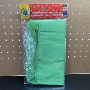 BRAND NEW-Teaching Tree school supply pouch w/ magnetic pocket w/ window, Green - Picture 1 of 3