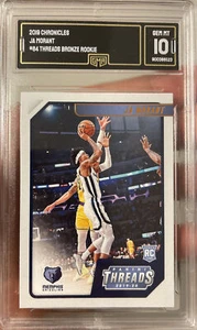2019 Panini Threads Bronze Ja Morant Rookie Insert SP Gem Mint 10 Memphis Star - Picture 1 of 3
