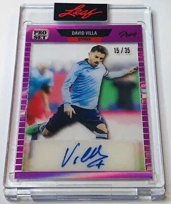 2023 Pro Set Pure Auto 1989 Spectrum Magenta David Villa NYCFC 15/35 - Image 1 of 2