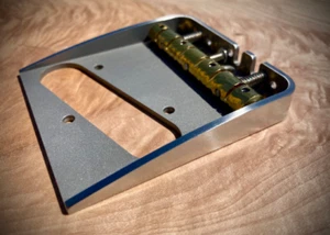 Van Dyke-Harms Left-Hand B/G Bender Telecaster Bridge & Monolithic Saddle Combo - Picture 1 of 4