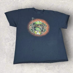 Camiseta Star Wars Mandalorian Boba Fett Flor Tatuaje Arte Hombres Talla XL - Imagen 1 de 6