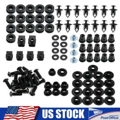 Kit completo de tornillos de carrocería de carenado negro para Honda CBR600RR 2005-2006 Foto 1 de 4