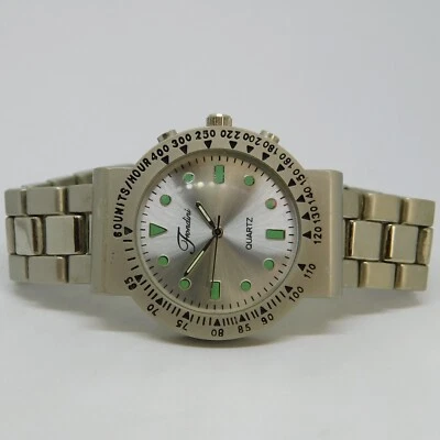 Reloj Hombre Fondini Analógico Cuarzo Tono Plata Mate Talla Batería Nueva 8 3/4" Foto 1 de 4