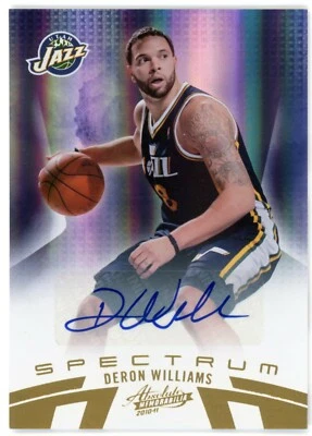 2010-11 Absolute Memorabilia Spectrum Signatures GOLD Deron Williams Auto #25/25 - Image 1 of 2