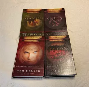 The Lost Book Series by Ted DeKker 3-Renegade, 4-Chaos, 5-Lunatic,6-Elyon Hard C - Picture 1 of 7