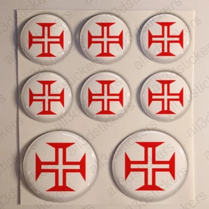 Portugal Stickers Cockade 3D Roundel Resin Domed Adhesive Air Force Sticker - Picture 1 of 1