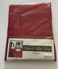 Christmas Red Damask Poinsettia Rect Tablcloth 102X60 Pre Owned In Package