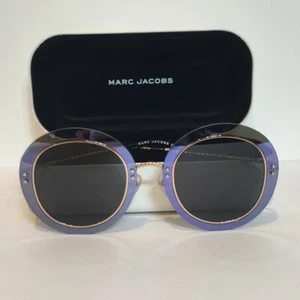 New Marc Jacob Marc 262/S EL9IR Black Turquoise Metal Sunglasses 51mm - Picture 1 of 8